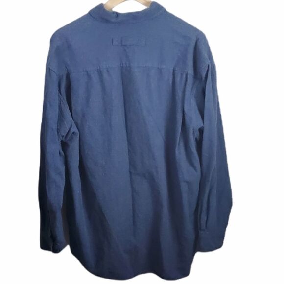 Duluth Trading Company Midnight Blue Fleece Button Down Shirt - Picture 2 of 3